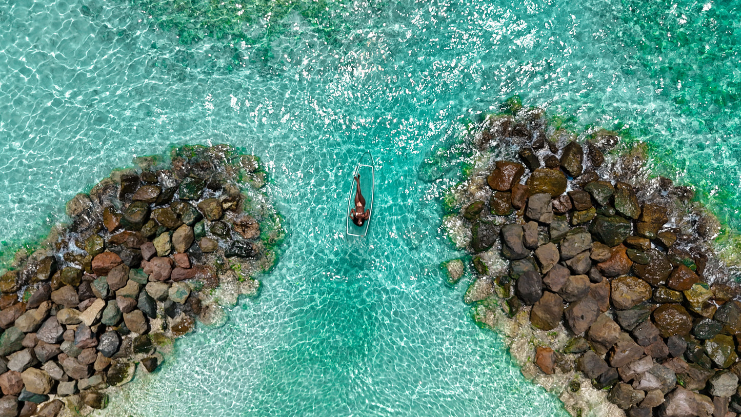 Drone Clear Kayak Barbados Photoshoot - Individual 60 Minutes