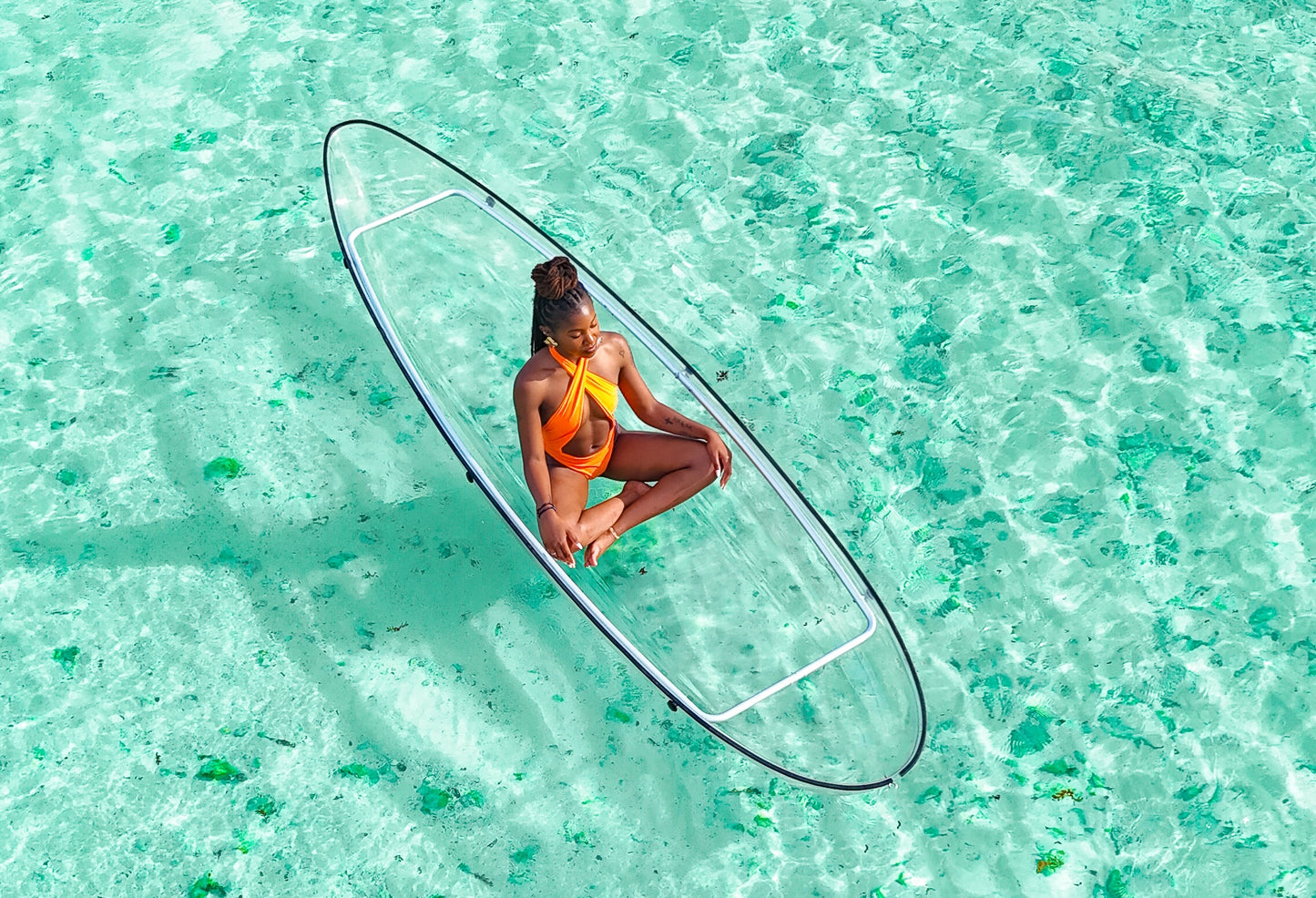 Drone Clear Kayak Barbados Photoshoot - Individual 60 Minutes