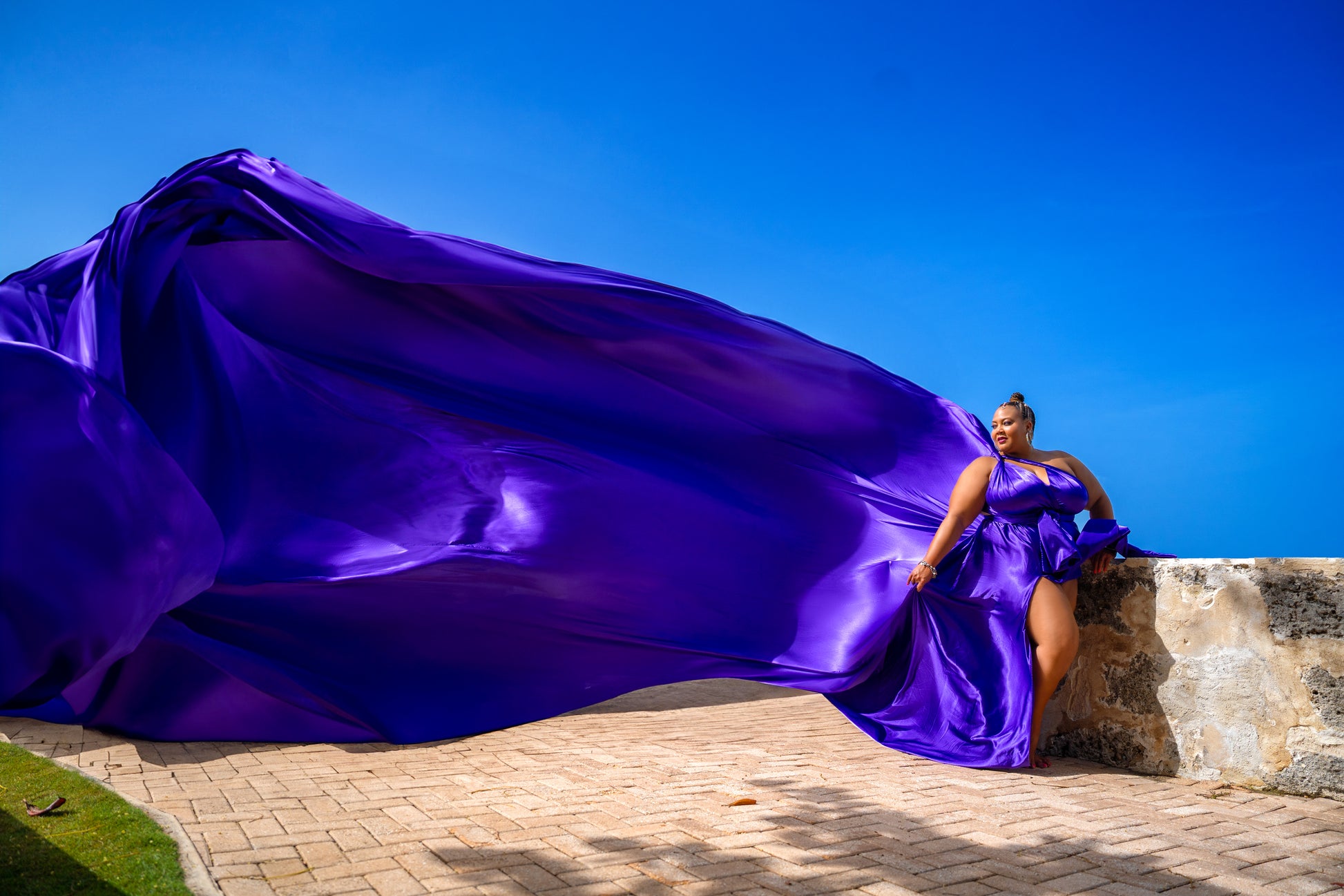 purple flying dress Lilac Santorini Flying Dress